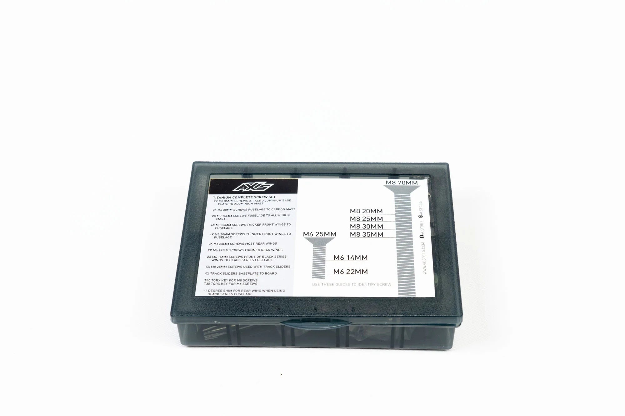 AXIS TITANIUM SCREW AND TOOLSET BAG