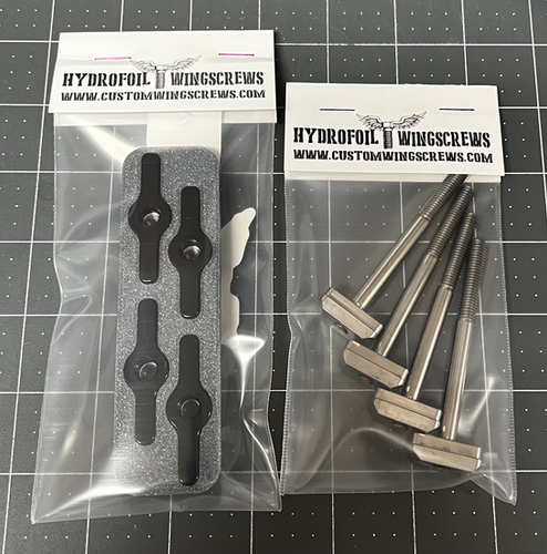 Hydrofoil Wingscrews Foil Drive Gen2 SLIM Wingnut Set M6 Black