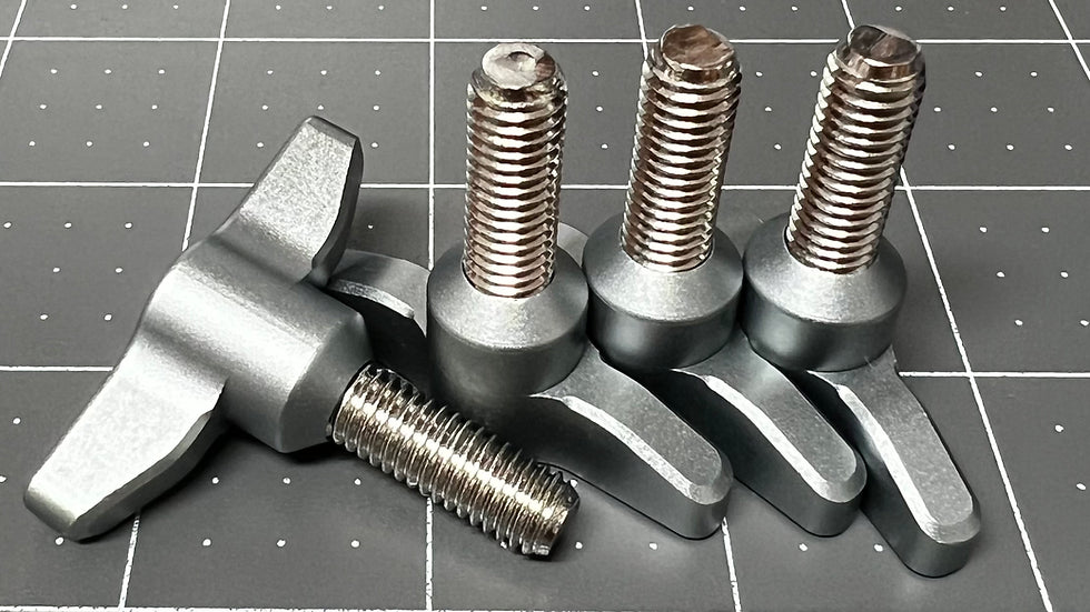 Hydrofoil Wingscrews, M8 x 25mm, Set of 4, Satin Grey