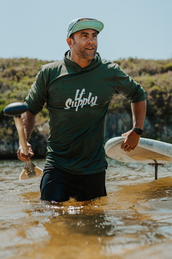 LF Supply LF Adventure Green - Hooded Foil Jersey