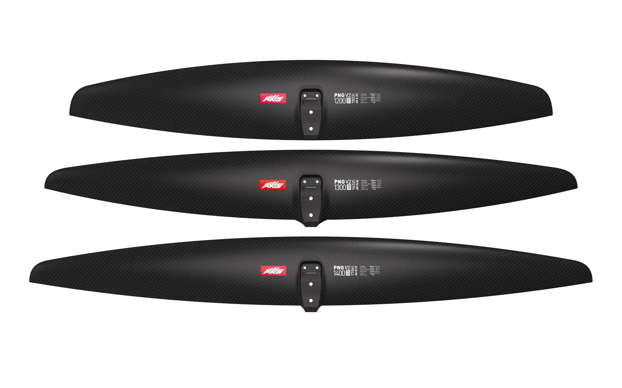 AXIS PNG V2 CARBON HYDROFOIL FRONT WINGS