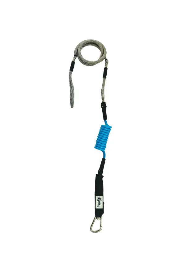 Kāohi INVIZ Leash™ - Hybrid Foiling Leash / 7mm / Velcro Loop / Blue
