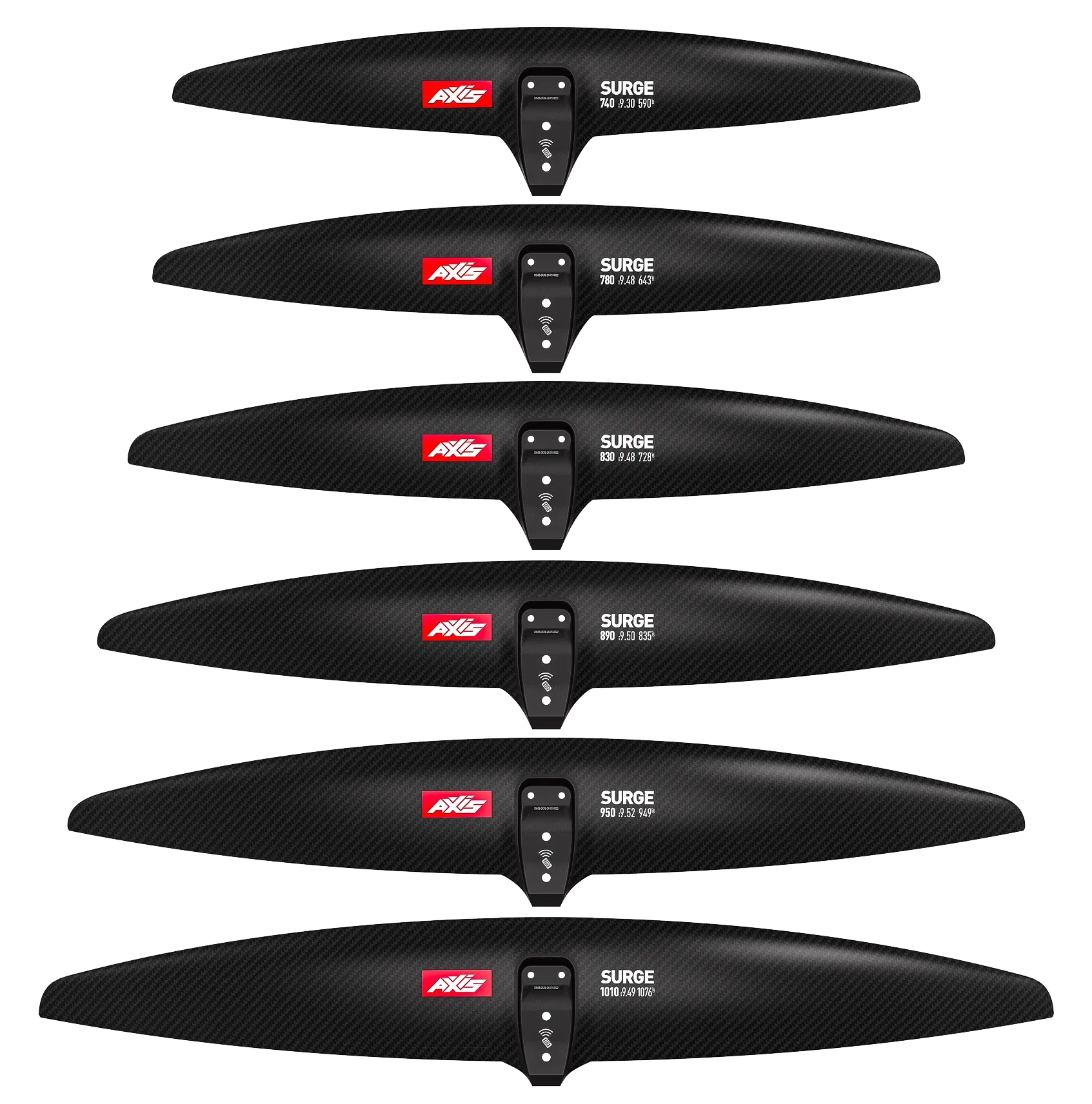 AXIS SURGE - ULTRA HIGH MOD REINFORCED CARBON FRONT WINGS