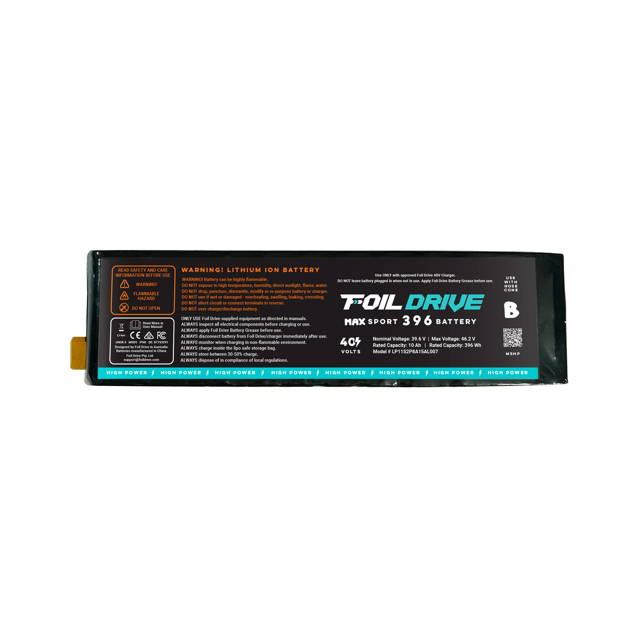 Foil Drive MAX Sport High Power 396 Battery