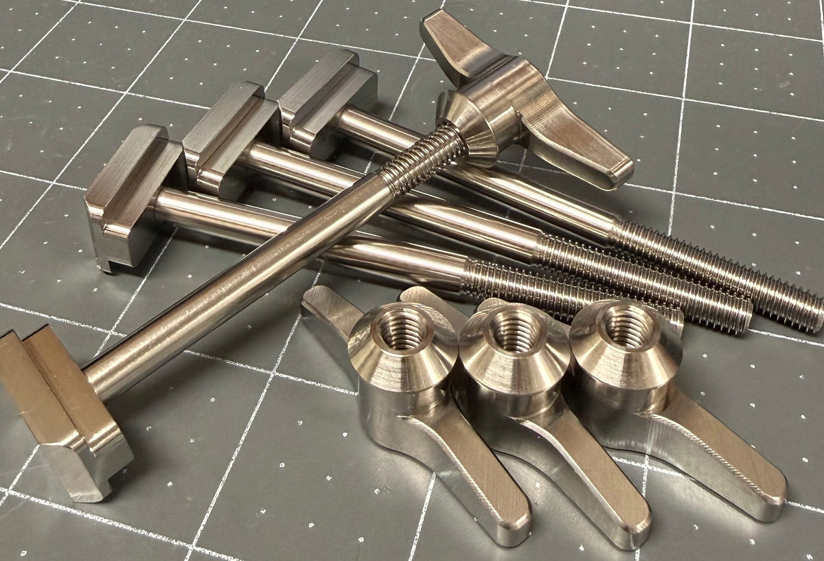 Foil Drive / Foil Assist 88mm titanium studs with adjustable wingscrews