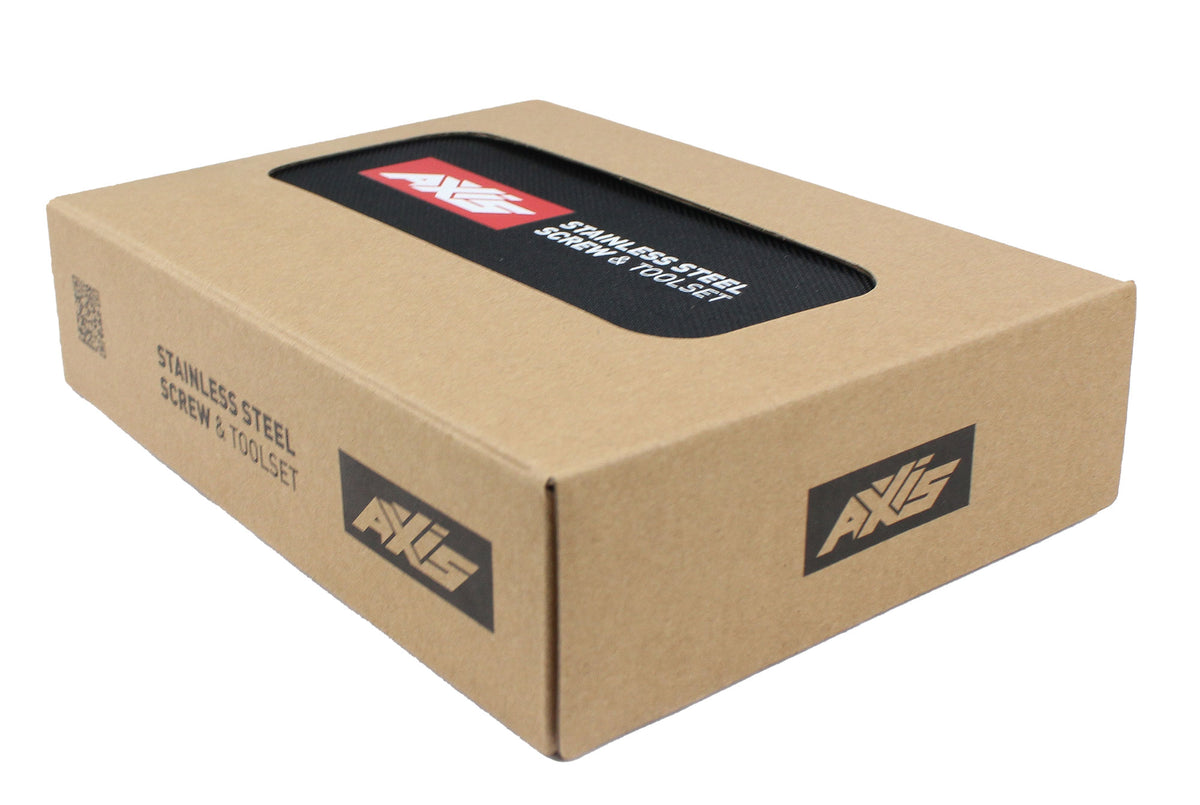 AXIS Stainless Steel Screw Box packaging
