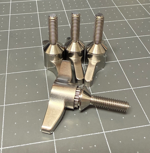 Hydrofoil Wingscrews Adjustable Titanium Wingscrew Set