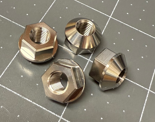 Hydrofoil Wingscrews M8 Titanium Countersunk Nut Set