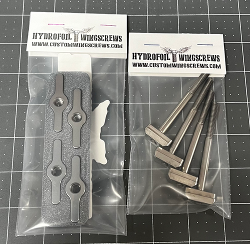 Hydrofoil Wingscrews Foil Drive Gen2 SLIM Wingnut Set M6 Gray